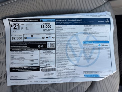 New 2025 Volkswagen Atlas SEL Premium R-Line image 33