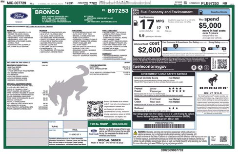 Used 2023 Ford Bronco Wildtrak image 18
