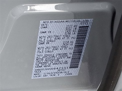 New 2025 Nissan Frontier PRO-4X w/ Pro Convenience Package image 9