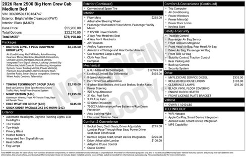 New 2026 RAM 2500 Big Horn image 2