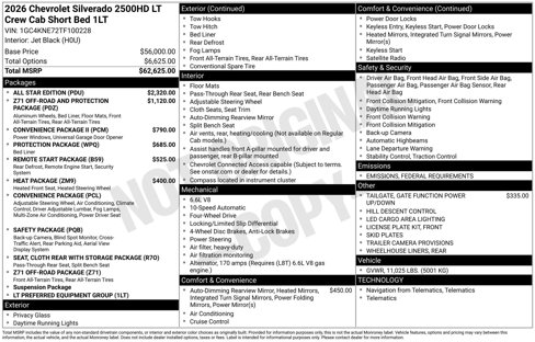 New 2026 Chevrolet Silverado 2500 LT w/ All Star Edition image 4