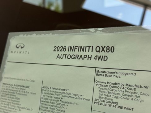 New 2026 INFINITI QX80 Autograph image 30