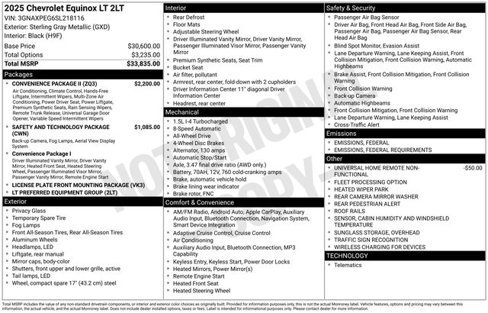 Used 2025 Chevrolet Equinox LT w/ Convenience Package II image 7