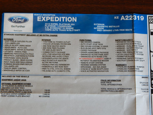 Used 2019 Ford Expedition Platinum image 37