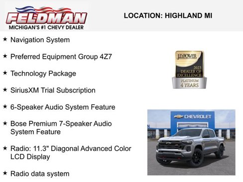 New 2025 Chevrolet Colorado Z71 w/ Technology Package image 3