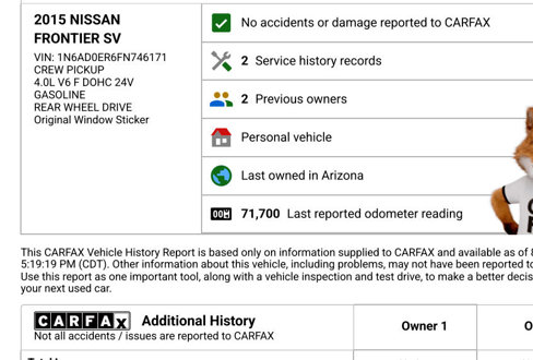 Used 2015 Nissan Frontier SV w/ SV Value Truck Package image 3