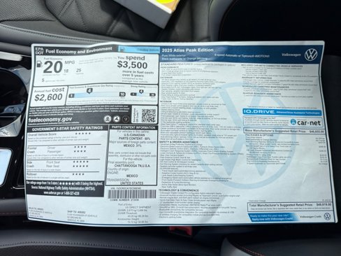 New 2025 Volkswagen Atlas Peak Edition SE image 33
