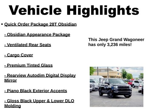 Used 2024 Jeep Grand Wagoneer Series II w/ Quick Order Packagew 28T image 53