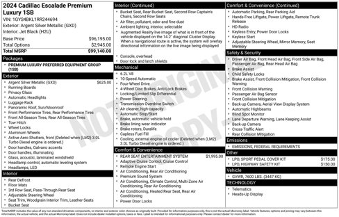 Certified 2024 Cadillac Escalade Premium Luxury image 39