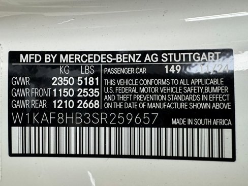 New 2025 Mercedes-Benz C 43 AMG 4MATIC Sedan image 31