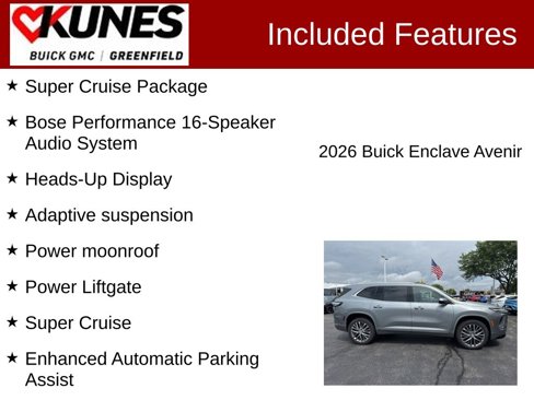 New 2026 Buick Enclave Avenir w/ Super Cruise Package image 3