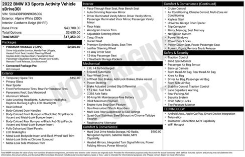 Used 2022 BMW X3 sDrive30i w/ Premium Package 2 image 6