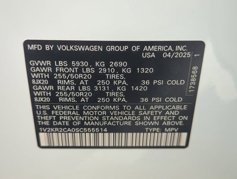 New 2025 Volkswagen Atlas SE image 18