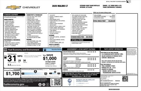Used 2025 Chevrolet Malibu LT image 4
