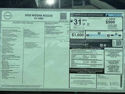 New 2026 Nissan Rogue SV image 7