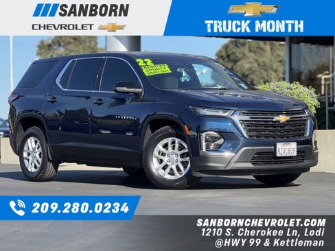 Certified 2022 Chevrolet Traverse LS image 1