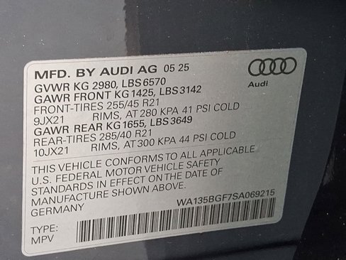 New 2025 Audi SQ6 e-tron Prestige image 20