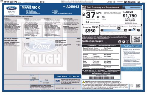 Used 2022 Ford Maverick XL image 1