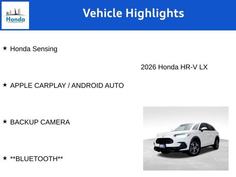 New 2026 Honda HR-V LX image 6