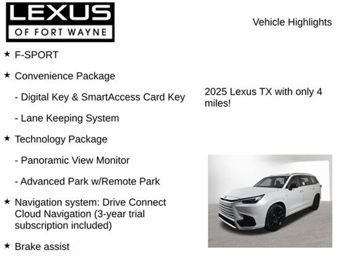 New 2025 Lexus TX 350 AWD image 7