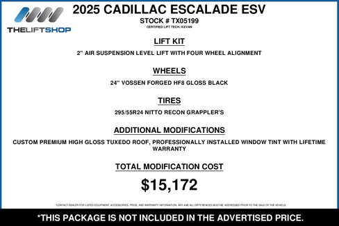 Used 2025 Cadillac Escalade ESV Sport Platinum image 2