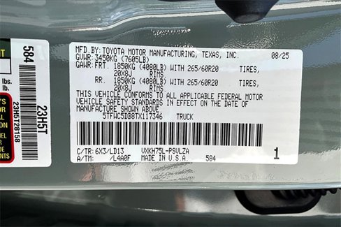 New 2026 Toyota Tundra 4x4 CrewMax Hybrid image 13