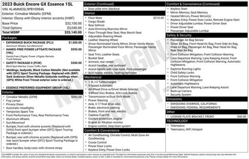 Used 2023 Buick Encore GX Essence w/ Experience Buick Package image 7