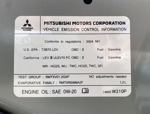 New 2024 Mitsubishi Mirage image 28