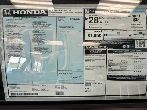 Used 2024 Honda HR-V LX image 23