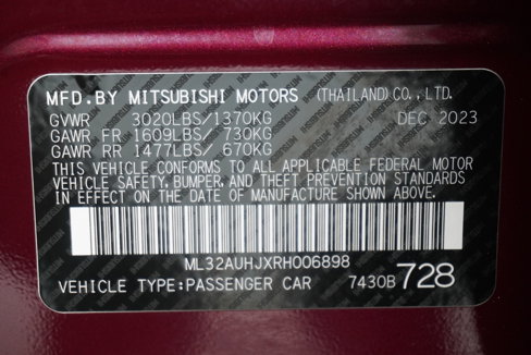 Used 2024 Mitsubishi Mirage ES image 24