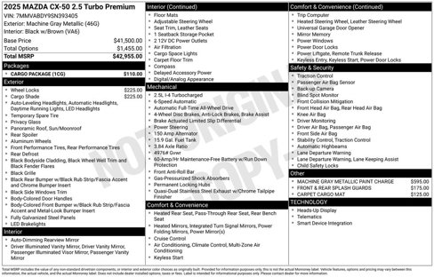 New 2025 MAZDA CX-50 AWD 2.5 Turbo w/ Cargo Package image 4