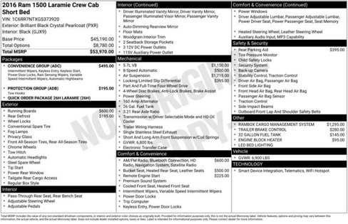 Used 2016 RAM 1500 Laramie w/ Convenience Group image 3