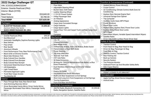 Used 2022 Dodge Challenger GT w/ Blacktop Package image 29