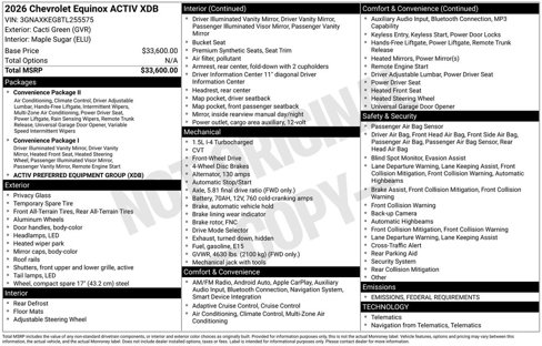 New 2026 Chevrolet Equinox ACTIV image 3