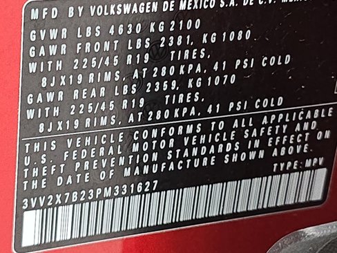 Certified 2023 Volkswagen Taos SEL image 35