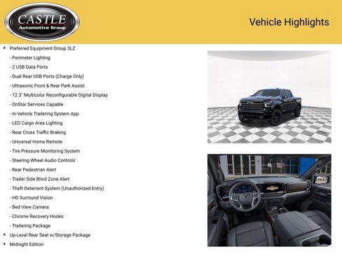 New 2026 Chevrolet Silverado 1500 High Country w/ Midnight Edition image 12