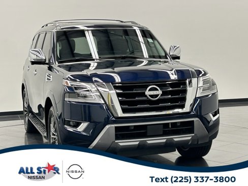 Certified 2023 Nissan Armada Platinum w/ Captain's Chairs Package image 1