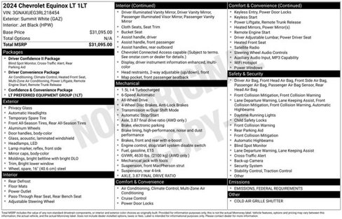 Used 2024 Chevrolet Equinox LT image 65