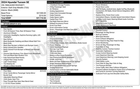Used 2024 Hyundai Tucson SE image 16