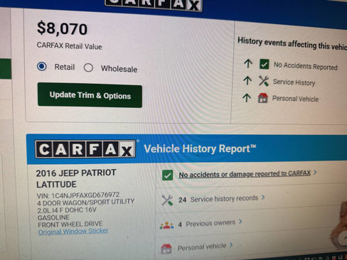Used 2016 Jeep Patriot Latitude image 9