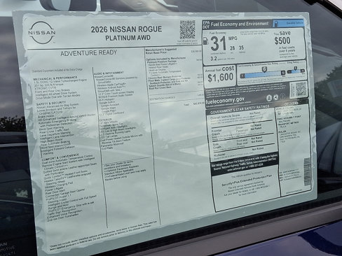 New 2026 Nissan Rogue Platinum image 7