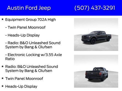 New 2025 Ford F150 Platinum w/ Equipment Group 702A High image 10