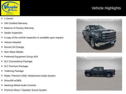 Certified 2023 GMC Sierra 1500 SLT w/ SLT Premium Package image 2