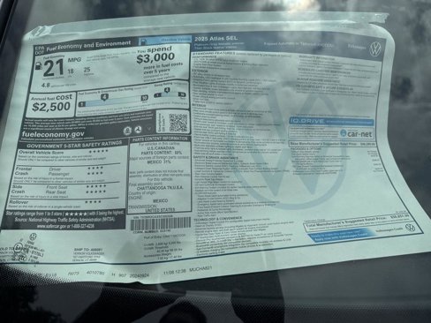New 2025 Volkswagen Atlas SEL image 42