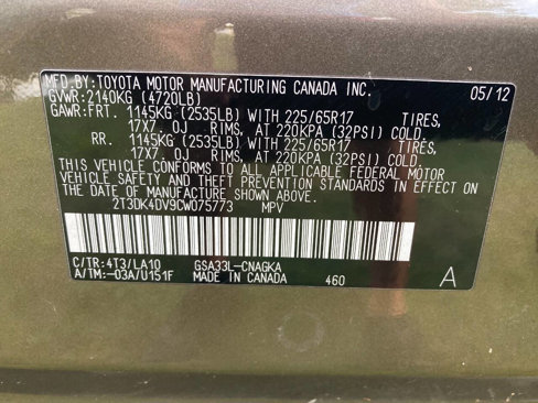 Used 2012 Toyota RAV4 Limited image 12