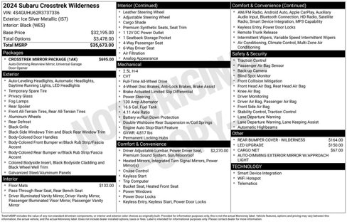 Certified 2024 Subaru Crosstrek 2.5i Wilderness w/ Crosstrek Mirror Package image 8