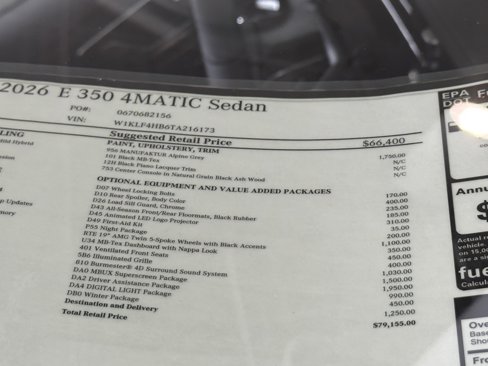 New 2026 Mercedes-Benz E 350 4MATIC Sedan image 17