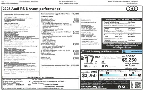 Used 2025 Audi RS 6 performance image 26