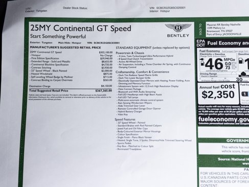 New 2025 Bentley Continental GT Speed image 64