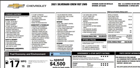 Used 2021 Chevrolet Silverado 1500 RST w/ Bed Protection Package image 21
